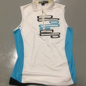 Jamie Sadock sleeveless golf shirt